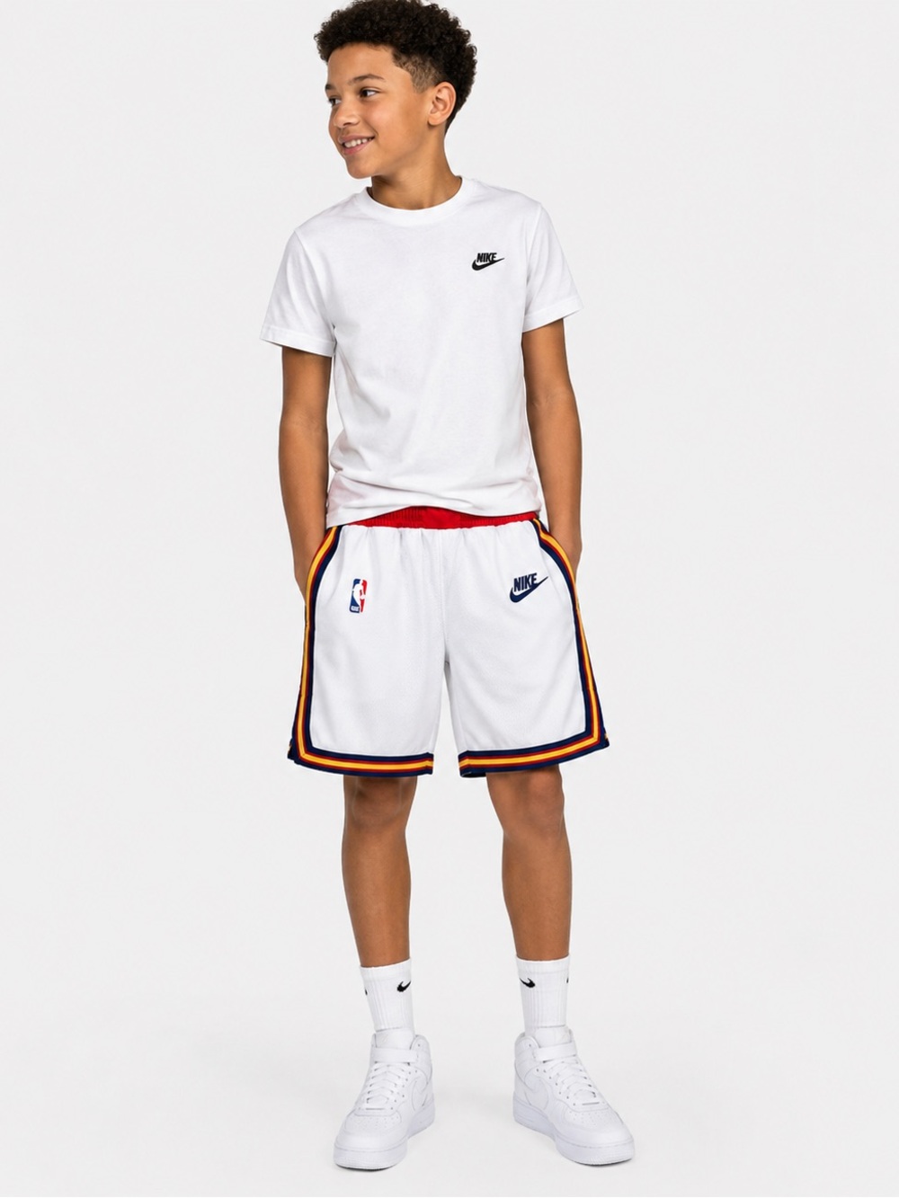 Nike Youth 14/16 Golden State Warriors Swingman Shorts